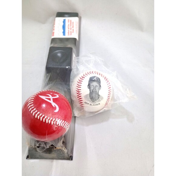Chevron Team Stars Set Atlanta Braves Avery Mcgriff Blauser Autographed Ball - Picture 4 of 9